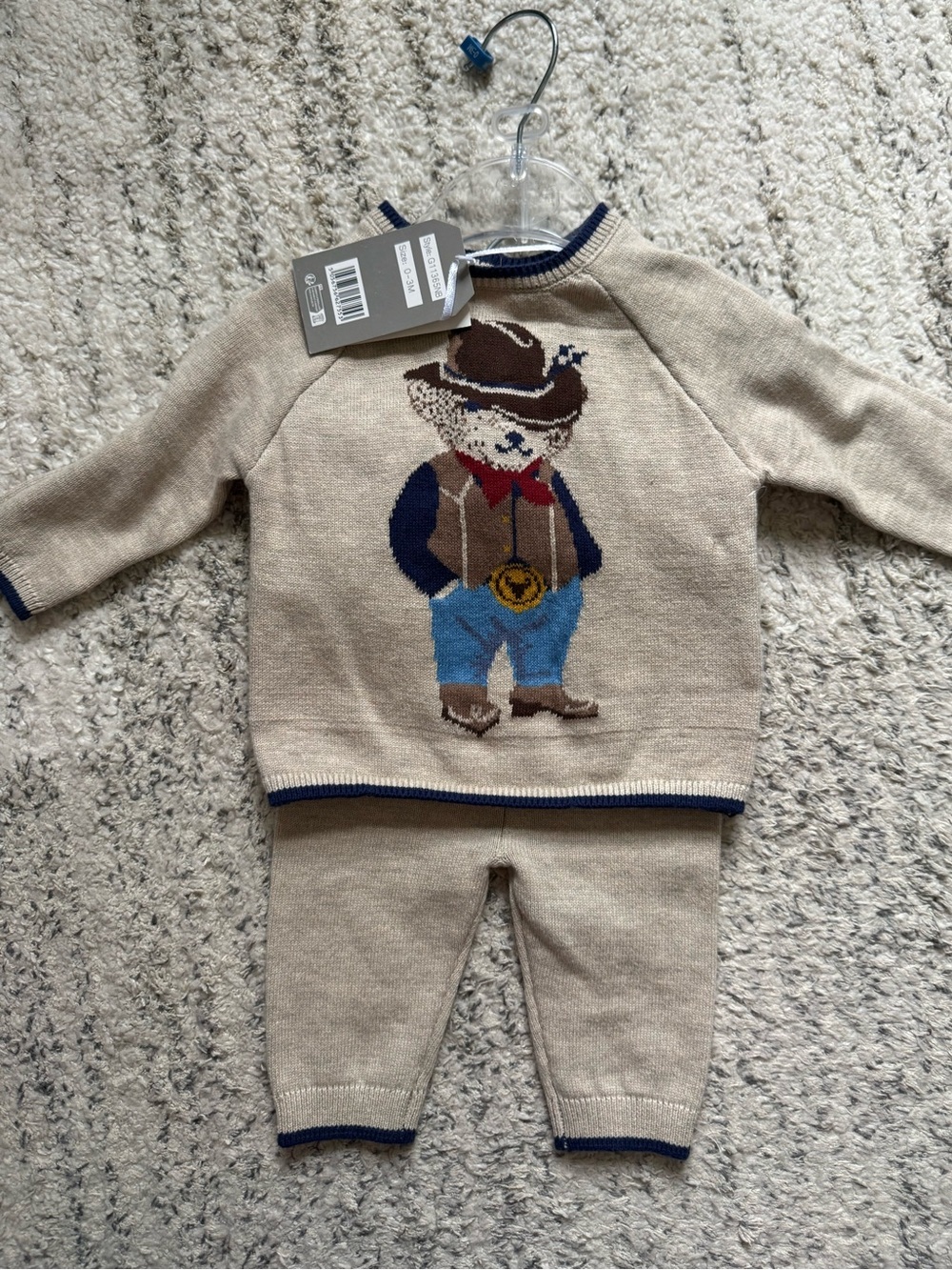 Rock A Bye Baby Bear Cowboy Set